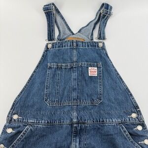 Levi Strauss & Co Mens Denim Overalls Blue Size L Workwear Carpenter Style